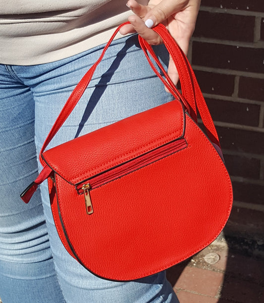 Taschen, Handtasche rot mit Reißverschluß